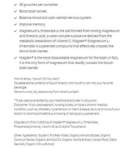 Cymbiotika® Magnesium L-Threonate